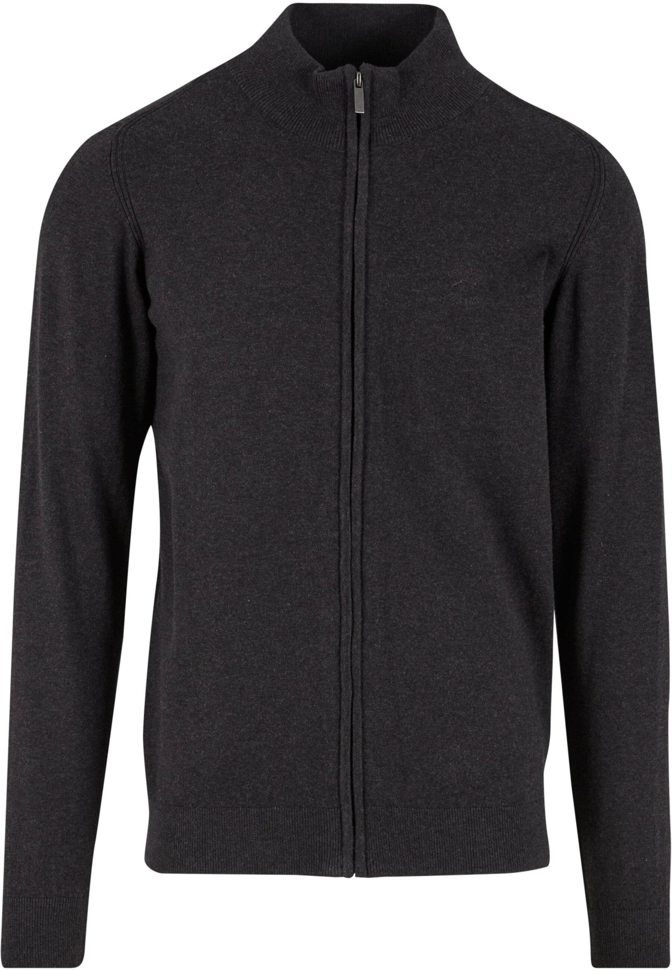 INDICODE JEANS Kardigan 'Tinos' – šedá: přední strana