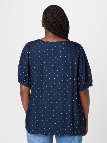 Camicia da donna 'Danka' di KAFFE CURVE in blu