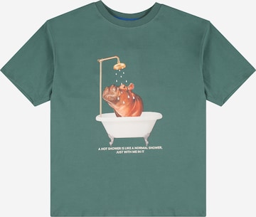 The New T-shirt 'FORT' i grön: framsida