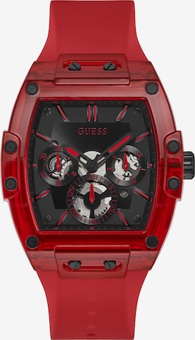 GUESS Analoog horloge 'Phoenix' in Rood: voorkant