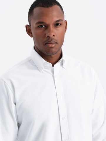 Ombre Regular Fit Hemd 'SHOS-0114' in Weiß