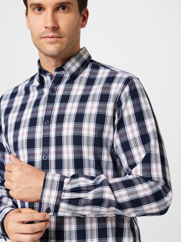 TOM TAILOR Regular fit Button Up Shirt in Blue