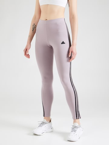 ADIDAS SPORTSWEAR - Skinny Pantalón deportivo en lila: frente