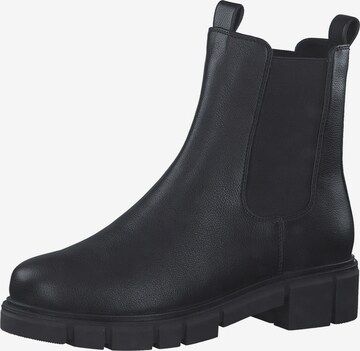 MARCO TOZZI - Botas Chelsea en negro: frente