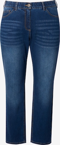 Ulla Popken Regular Jeans in Blauw: voorkant