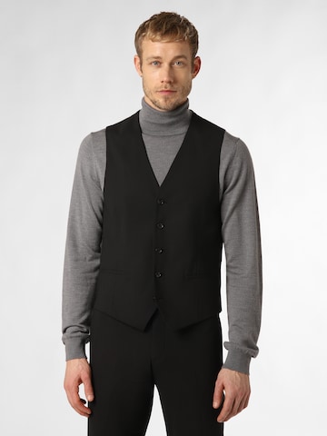 Finshley & Harding London Suit vest in Black: front