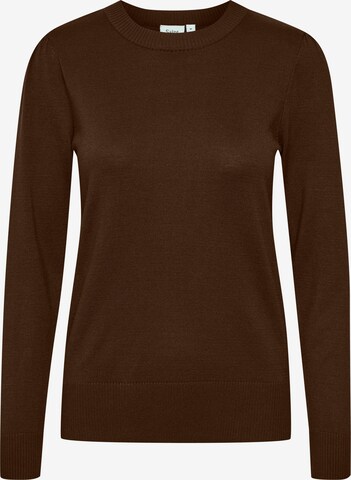 SAINT TROPEZ - Pullover 'Mila' em castanho: frente