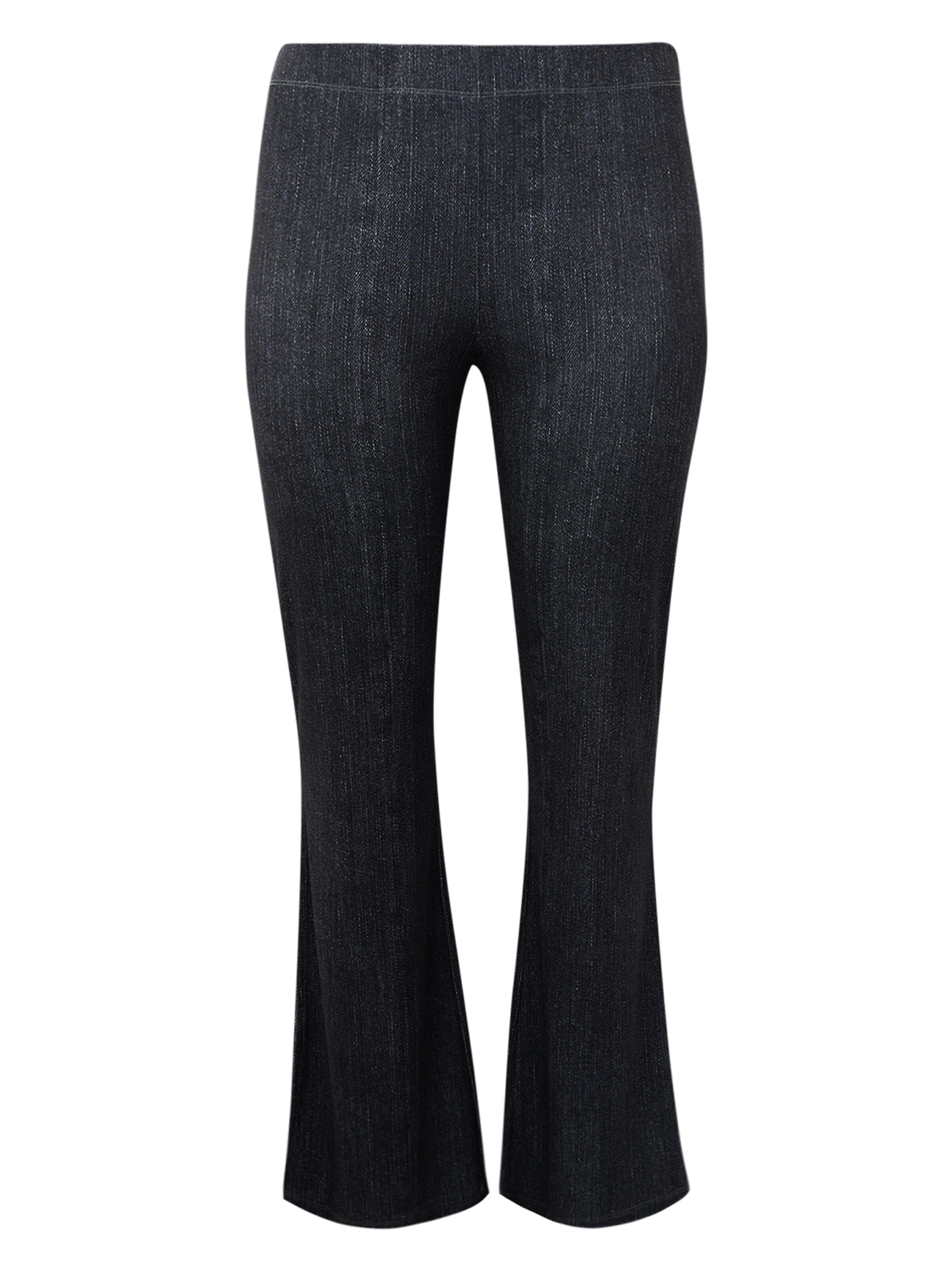 YOEK Flared Jeggings in Zwart: voorkant