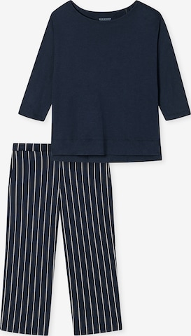 SCHIESSER Pyjama ' Modern Nightwear ' in Blauw: voorkant