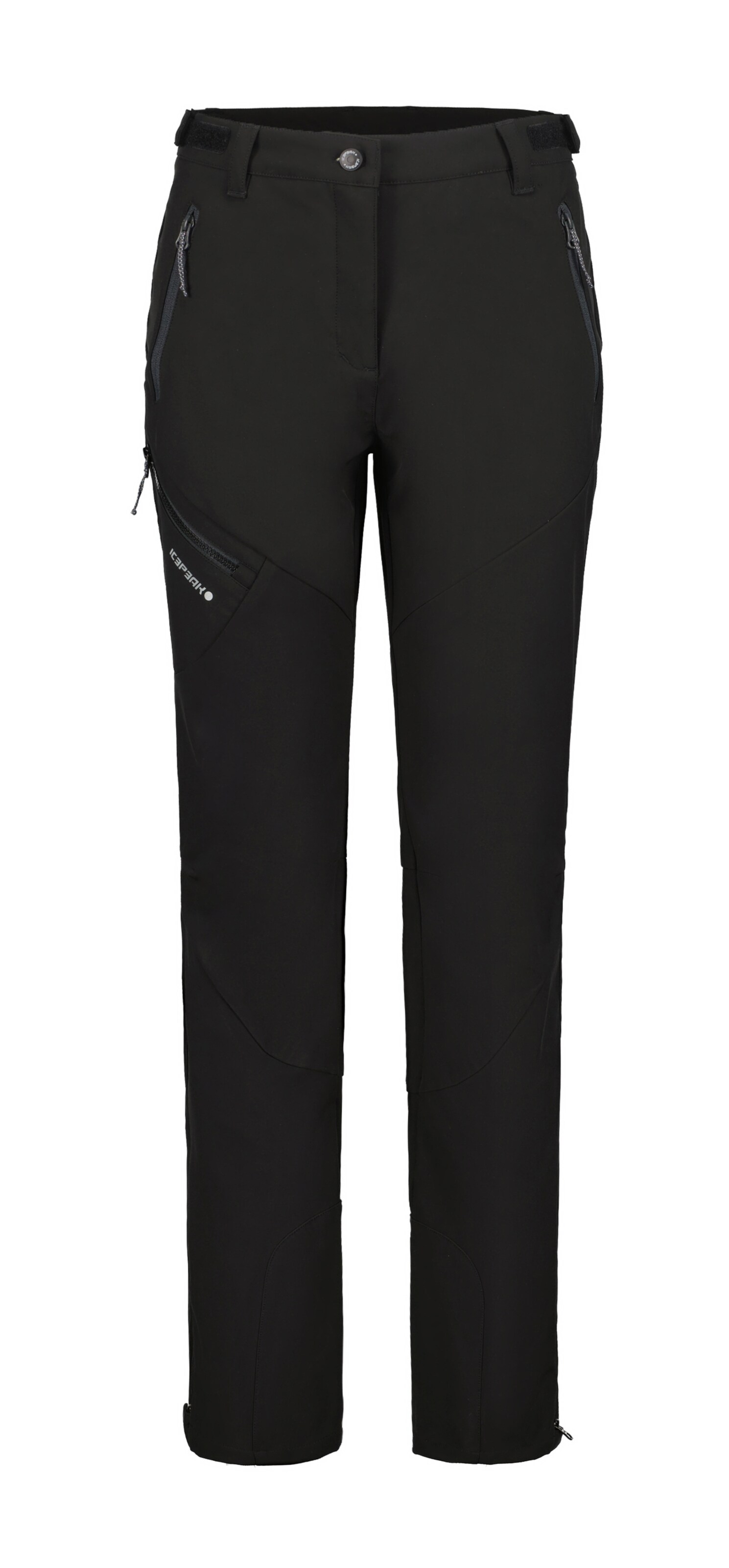 Regular Pantalon outdoor 'Pinneberg' ICEPEAK en noir : devant