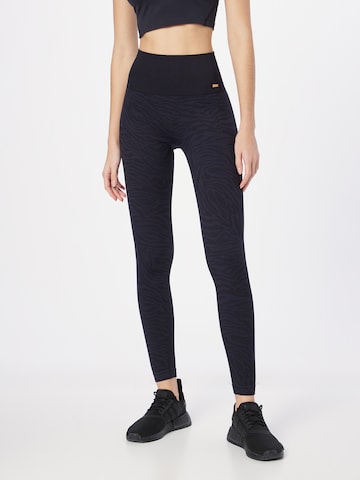 Athlecia Regular Workout Pants 'Empower' in Black: front