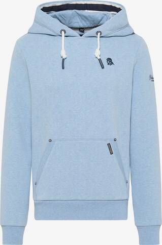 Sweat-shirt Schmuddelwedda en bleu : devant