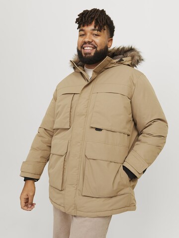 Parka d’hiver Jack & Jones Plus en beige