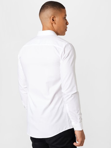 HUGO Red Slim fit Poslovna srajca 'Erondo' | bela barva