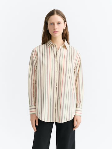Chemisier 'ODELIA' Thinking MU en beige : devant