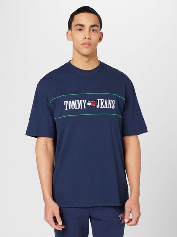 Tommy Jeans - Camisa em azul: frente