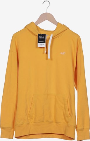 HOLLISTER Sweatshirt & Zip-Up Hoodie in M in Yellow: front