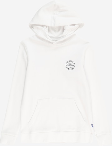 Jack & Jones Junior Sweatshirt 'SHARK' in White: front