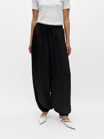 Loosefit Pantaloni modello harem 'OBJChilli' di OBJECT in nero: frontale