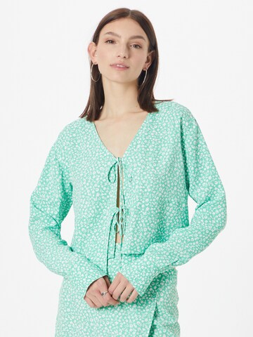 Calvin Klein Jeans Blouse in Groen: voorkant