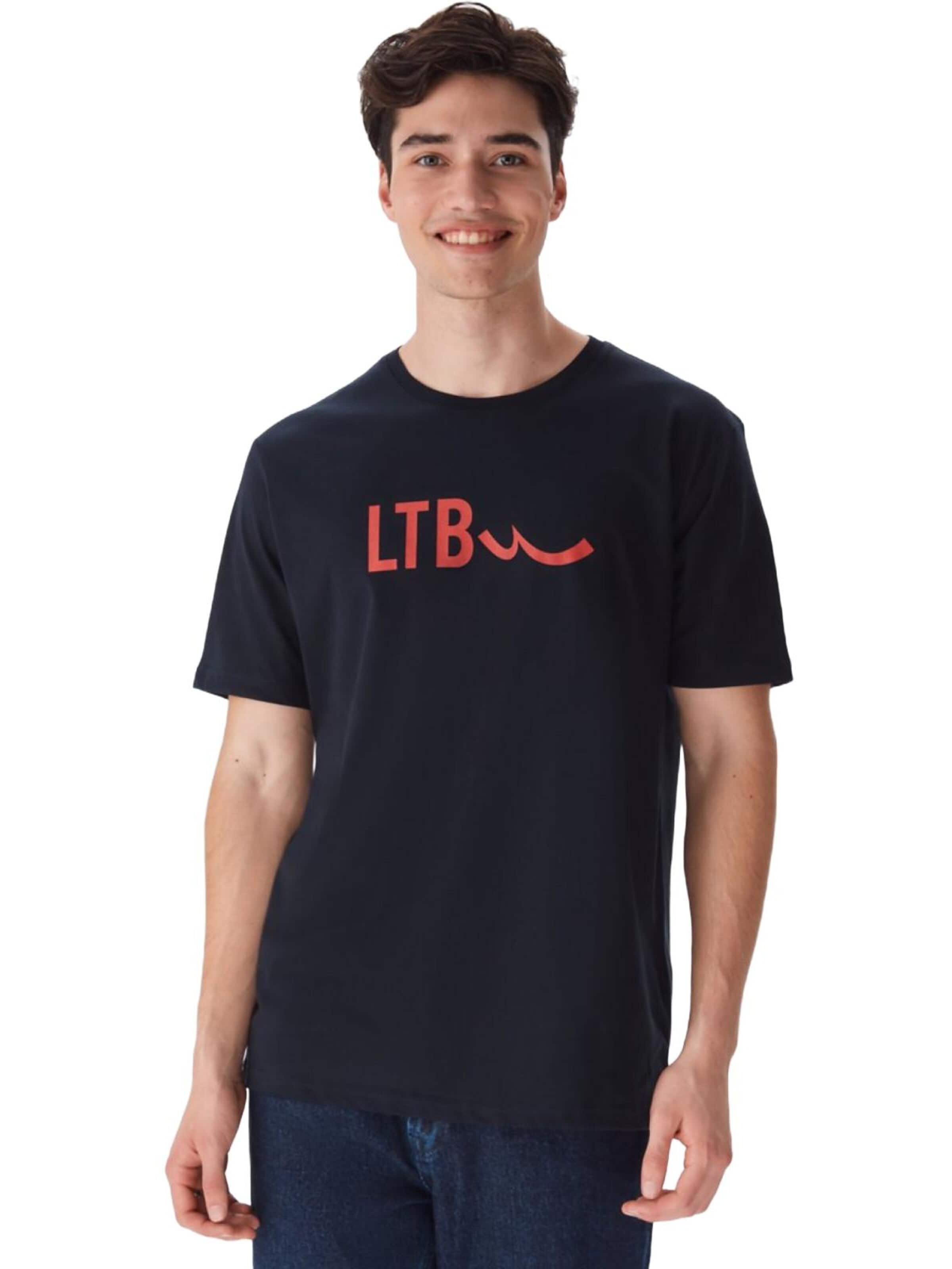 LTB Jeans - Camiseta 'Slogan T-Shirt' en azul: frente