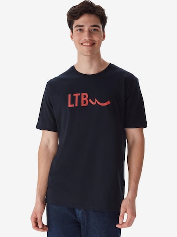 LTB Jeans - Camiseta 'Slogan T-Shirt' en azul: frente