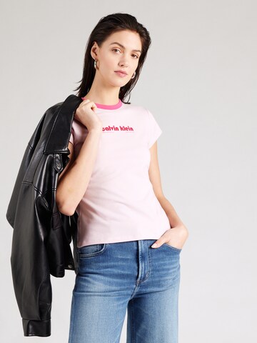 Calvin Klein Jeans Shirt in Pink: front