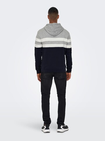 Only & Sons Sweatshirt 'Jacob' in Blue