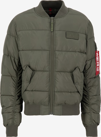 ALPHA INDUSTRIES Tussenjas in Groen: voorkant