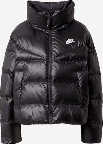 Nike Sportswear Funktsionaalne jope, värv must: eest vaates