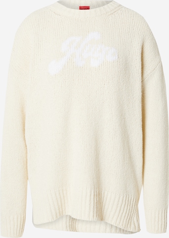 Pullover 'Sareedi' di HUGO in bianco: frontale