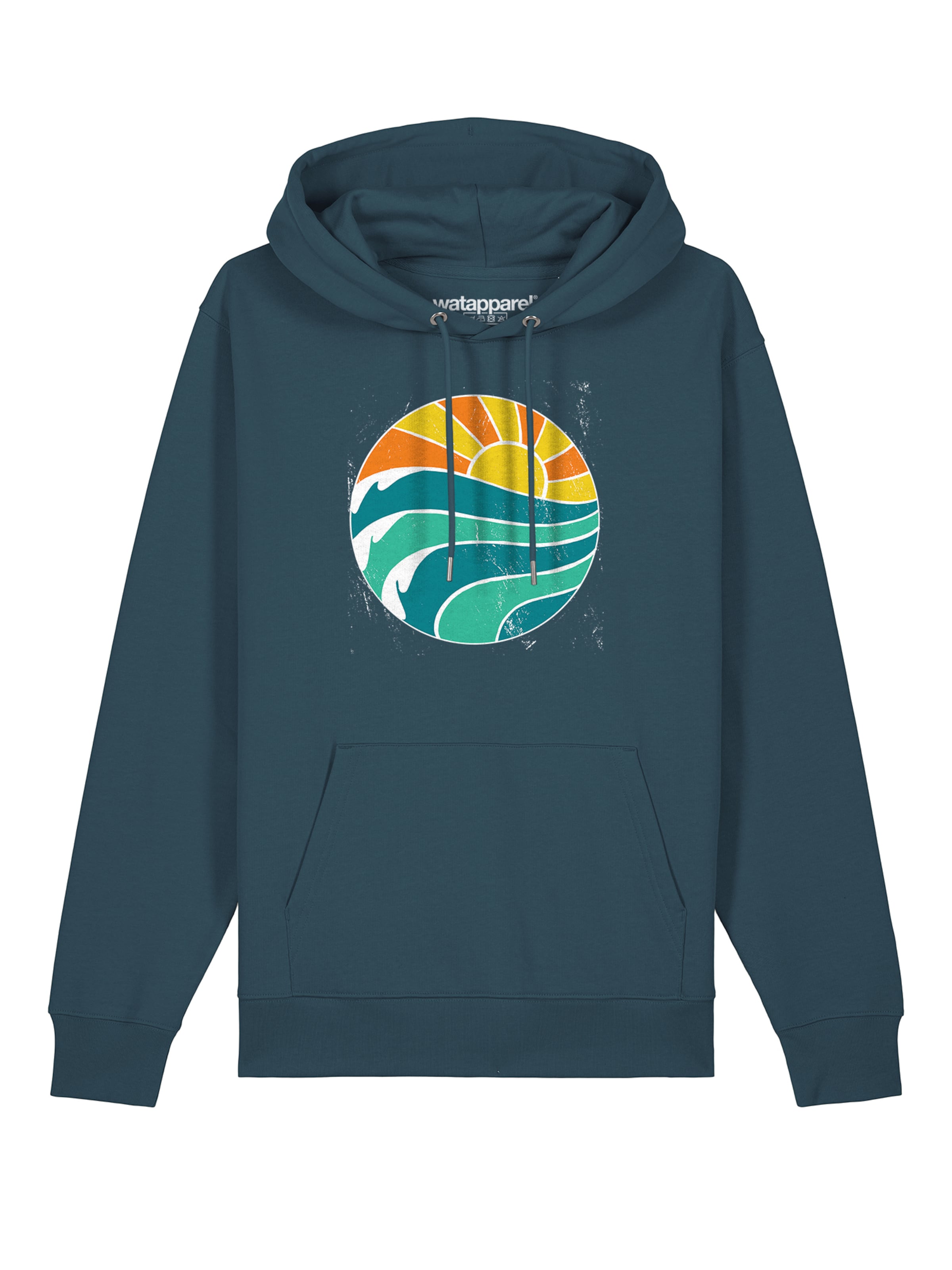 Watapparel Sweatshirt ' Summer Sun ' in Blauw: voorkant