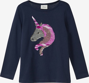 T-Shirt s.Oliver en bleu : devant