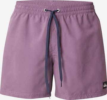 QUIKSILVER Шорти за плуване 'Solid 15' в лилав: отпред