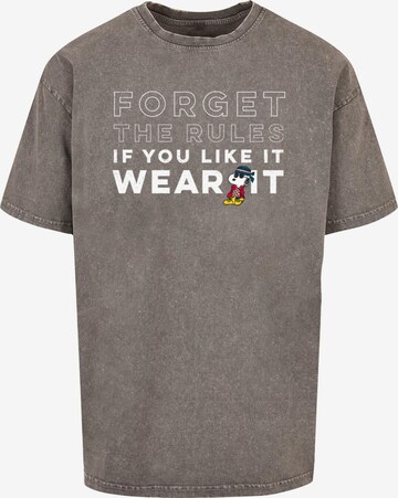 Merchcode Shirt 'Peanuts - If You Like It Wear It' in Grey: front