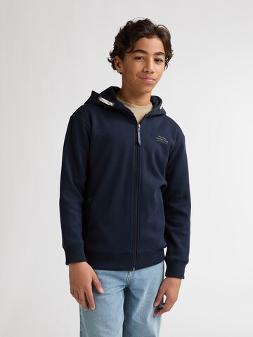 Petrol Industries Sweatjacke 'Kino' in Blau: Vorderseite