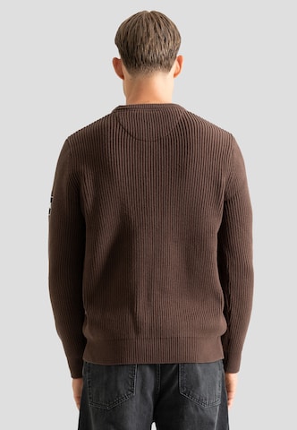 Lonsdale London Sweter w kolorze brązowy