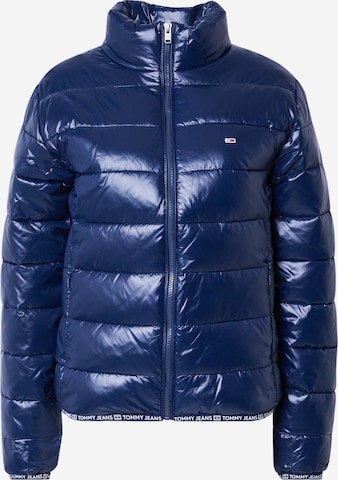 Tommy Jeans Jacke 'ESSENTIAL' in Blau: Vorderseite