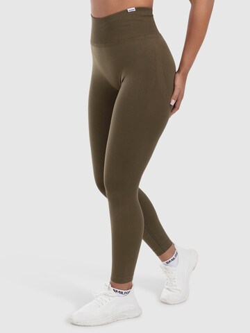 Smilodox Skinny Sporthose 'Elin' in Grün
