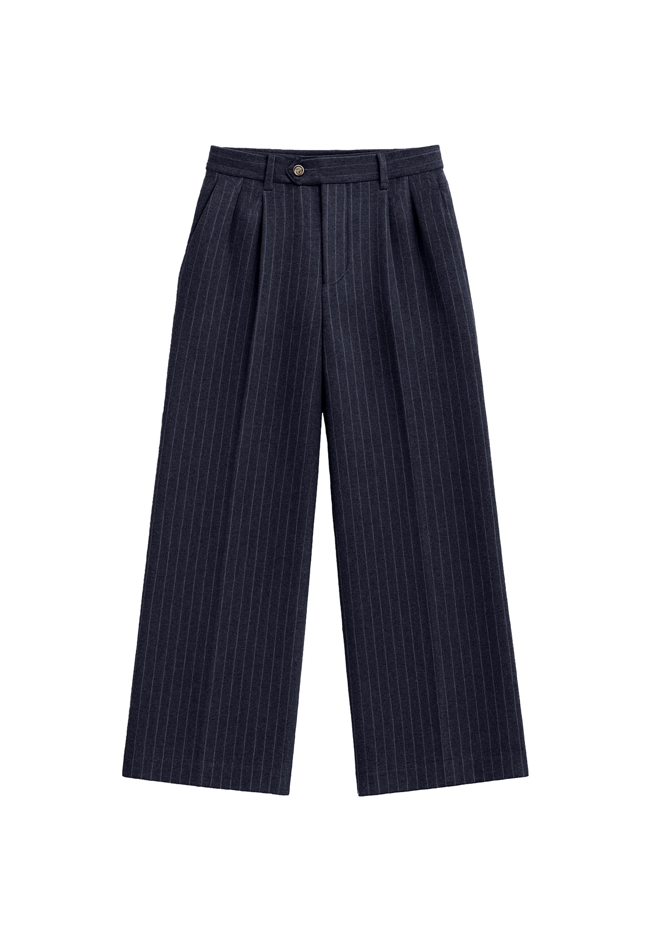regular Pantaloni con pieghe di Prohibited in blu: frontale