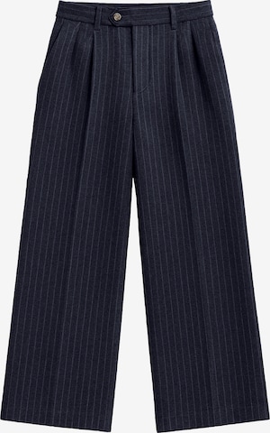 Pantaloni con pieghe di Prohibited in blu: frontale