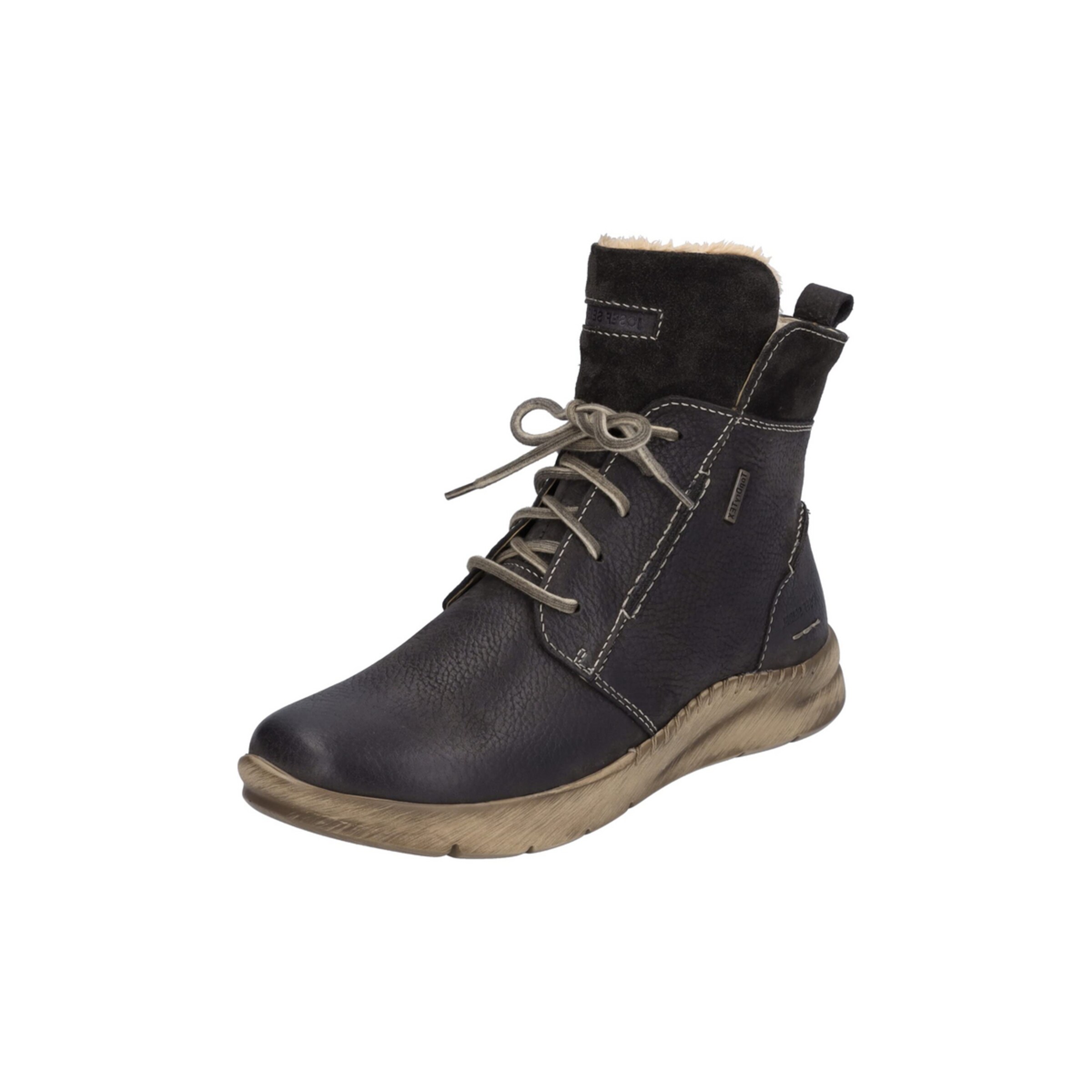JOSEF SEIBEL Schnürstiefelette 'Cony' in Schwarz: Vorderseite