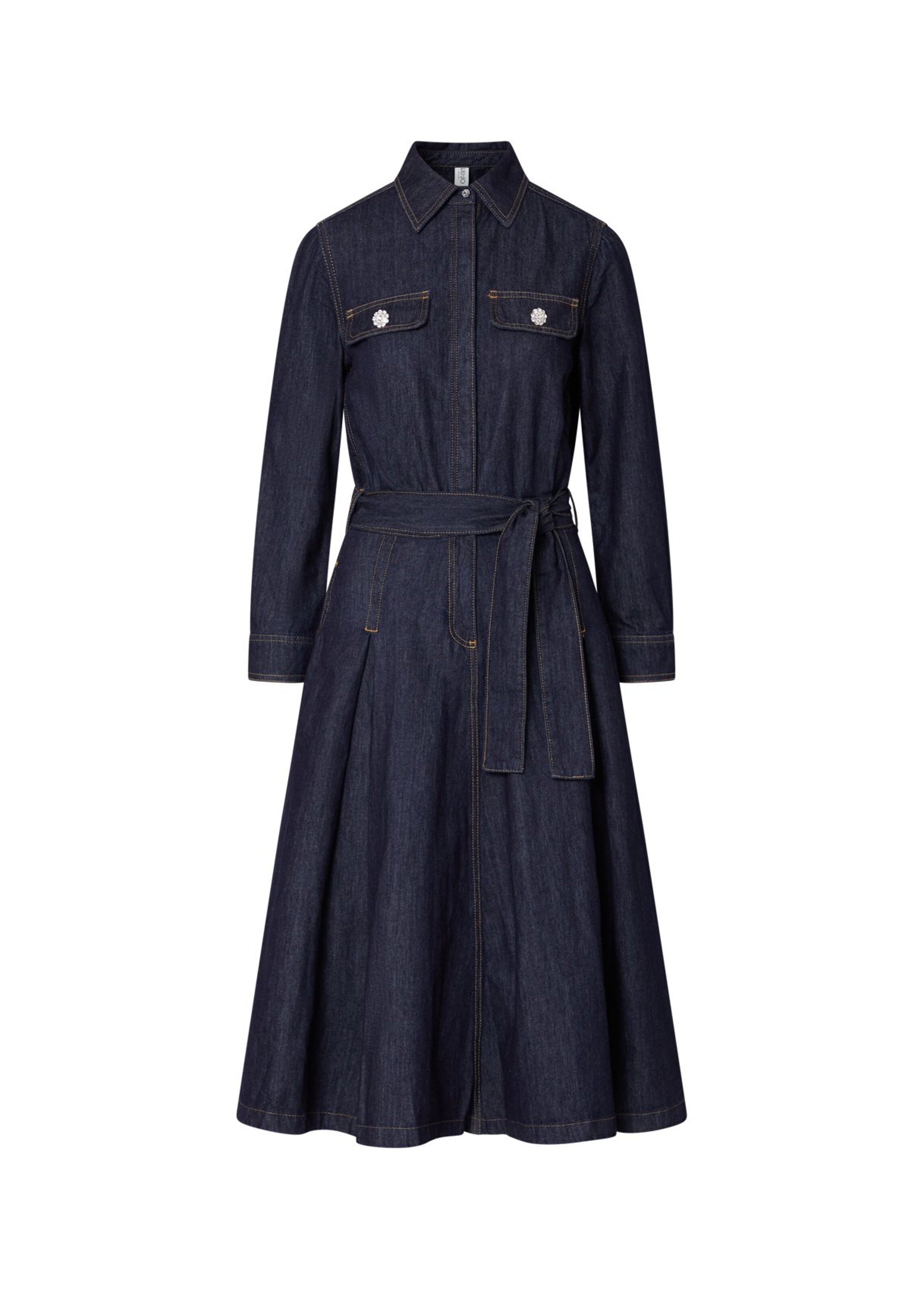Rochie tip bluză pe 32 Liu Jo pe albastru denim, Vizualizare produs