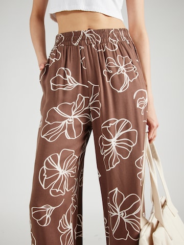 mazine Wide leg Broek 'Cherry' in Bruin