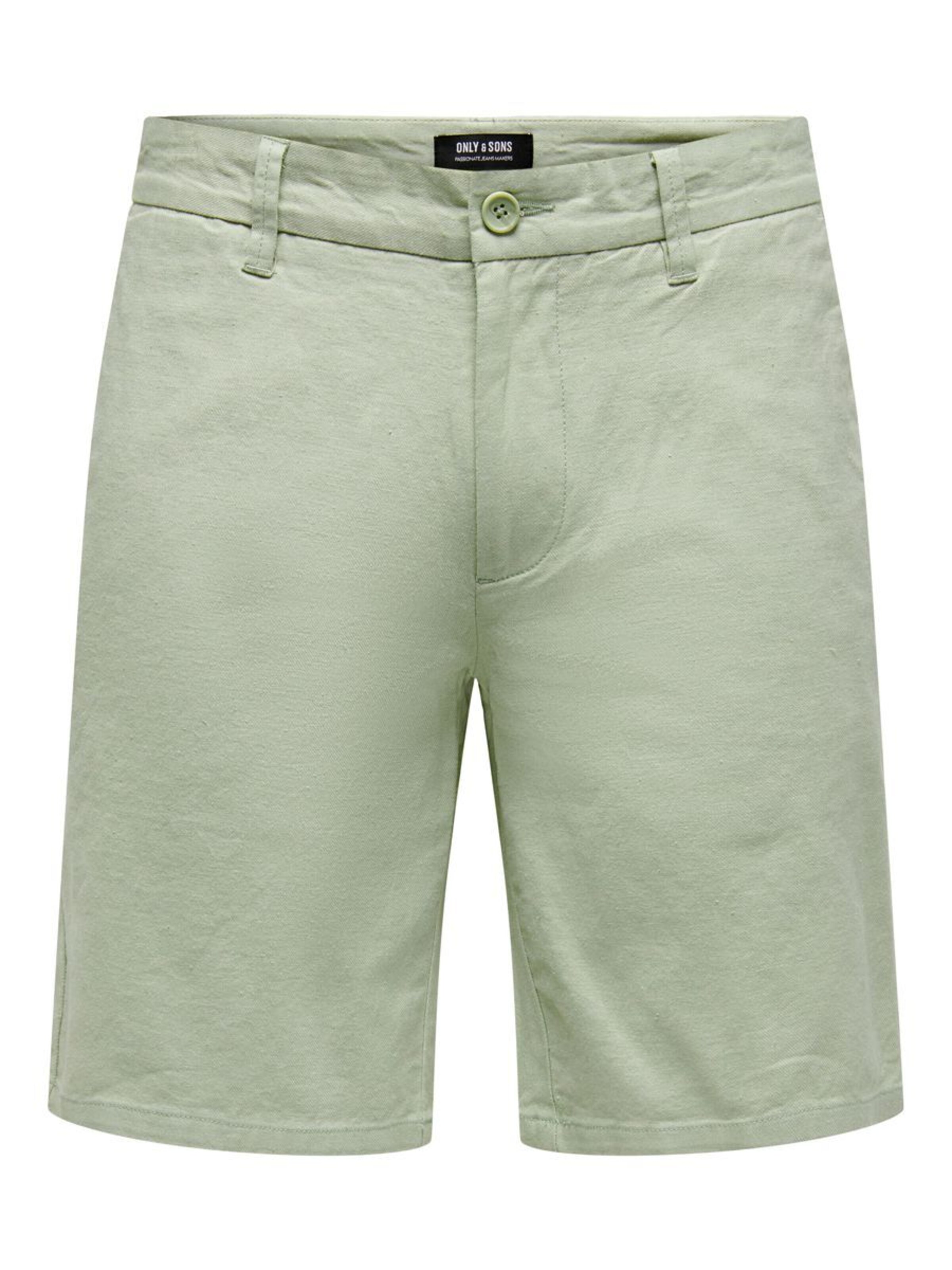 Pantaloni chino 'Mark' di Only & Sons in verde: frontale