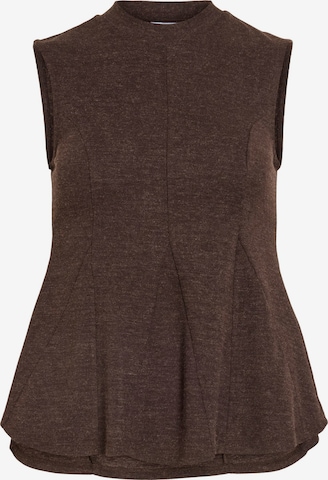 VILA - Top 'VIAnni' en marrón: frente