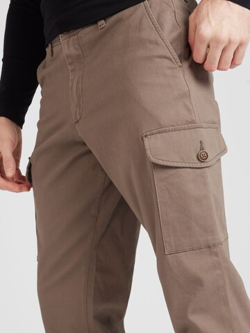 JACK & JONES Regular Cargo Pants 'OLLIE BOWIE' in Brown