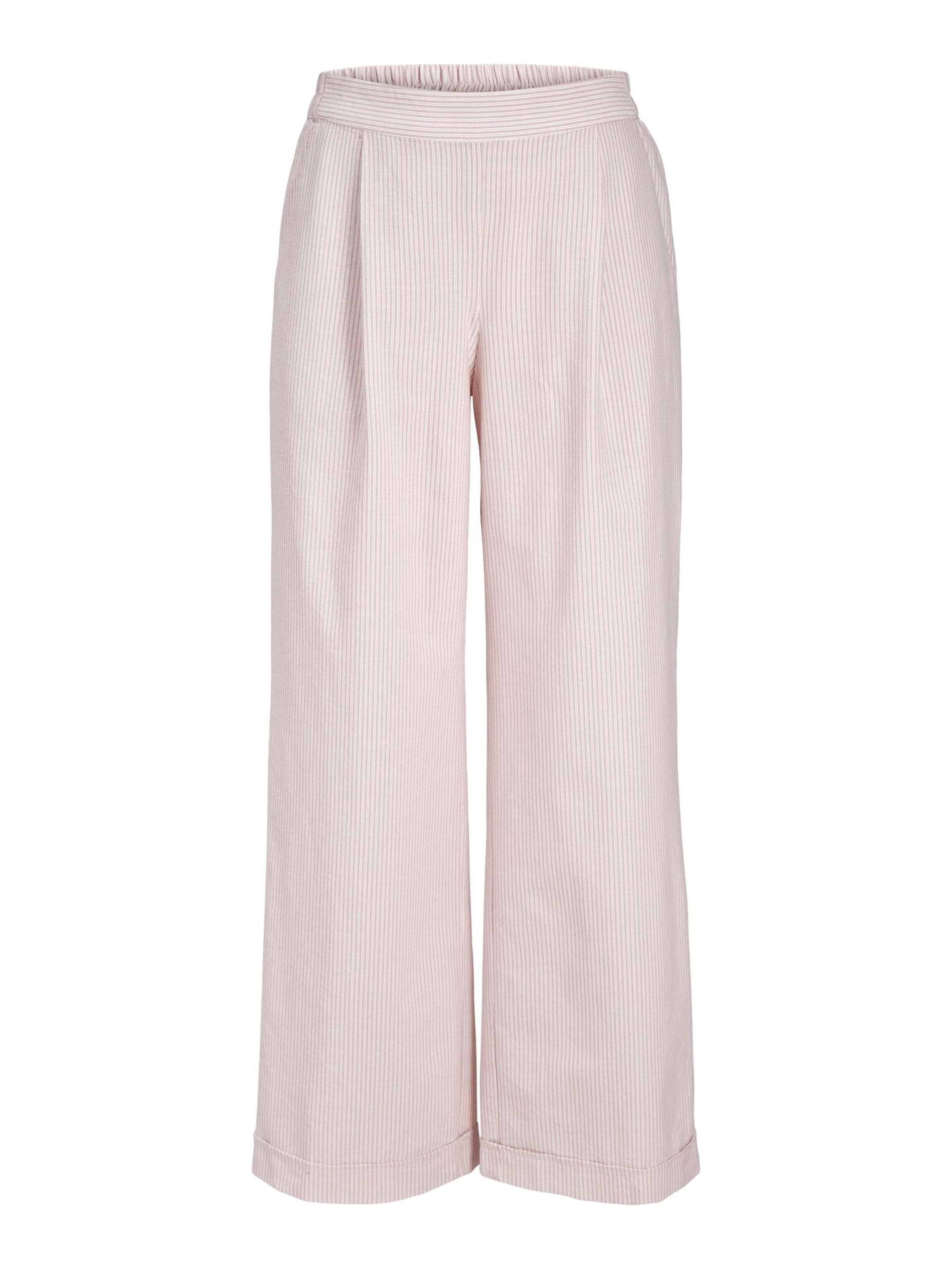 JJXX Wide Leg Bukser med lægfolder 'JXSiva' i lilla: forside