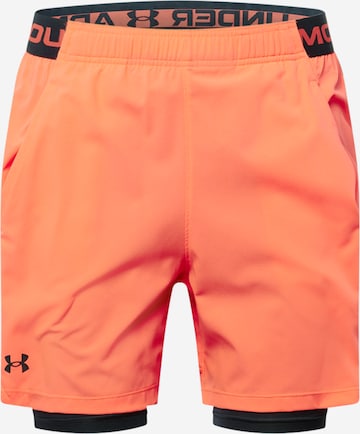 Regular Pantalon de sport 'Vanish' UNDER ARMOUR en orange : devant