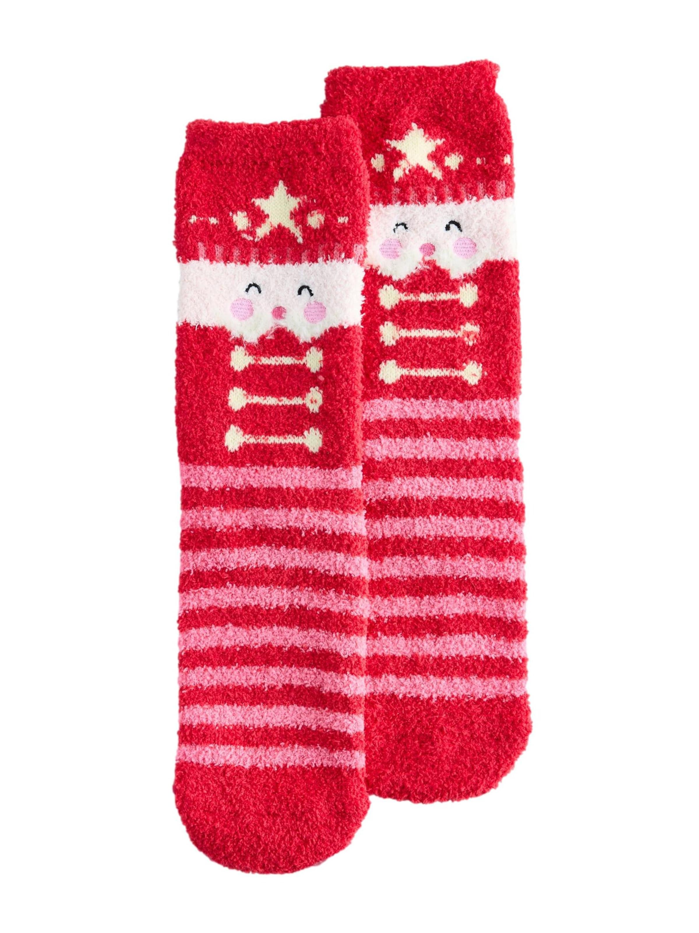 Next Socks in Red: front